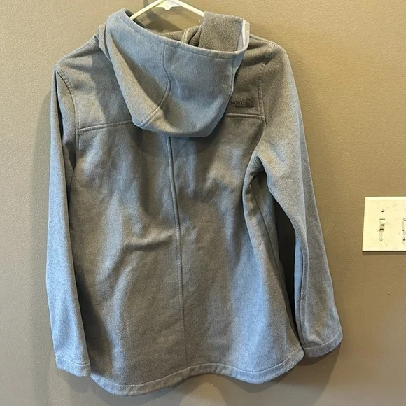 The North Face Knit Stitch Fleece Hoodie Grey size medium - Picture 3 of 4